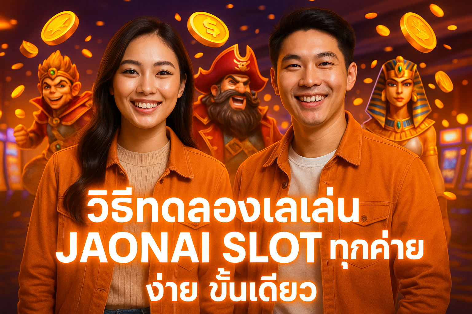 วิธีทดลองเล่น JAONAI SLOT ทุกค่าย ง่ายขั้นเดียว
