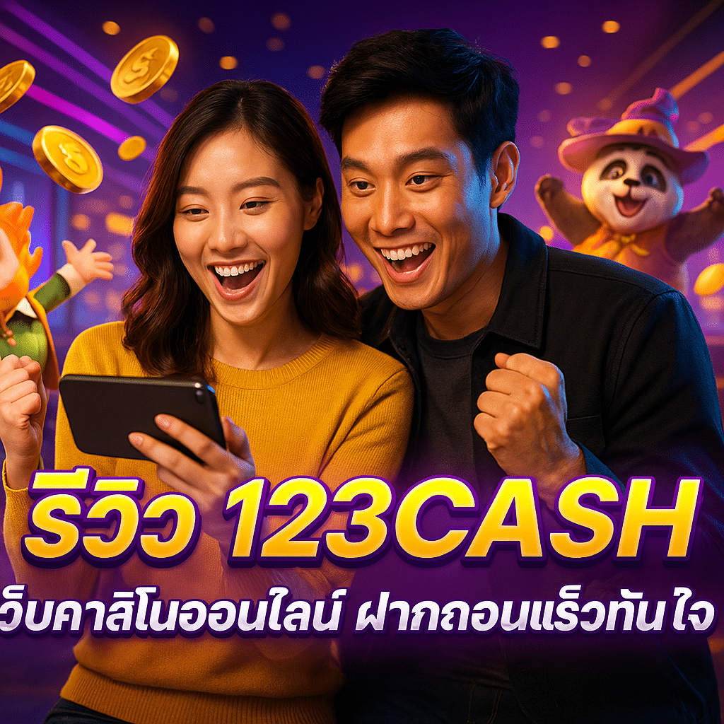 รีวิว 123CASH เว็บคาสิโนออนไลน์ ฝากถอนเร็วทันใจ